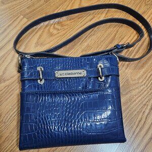Liz Claiborne ‘Snap To It’ Crossbody Embossed Croc Faux Leather Bag